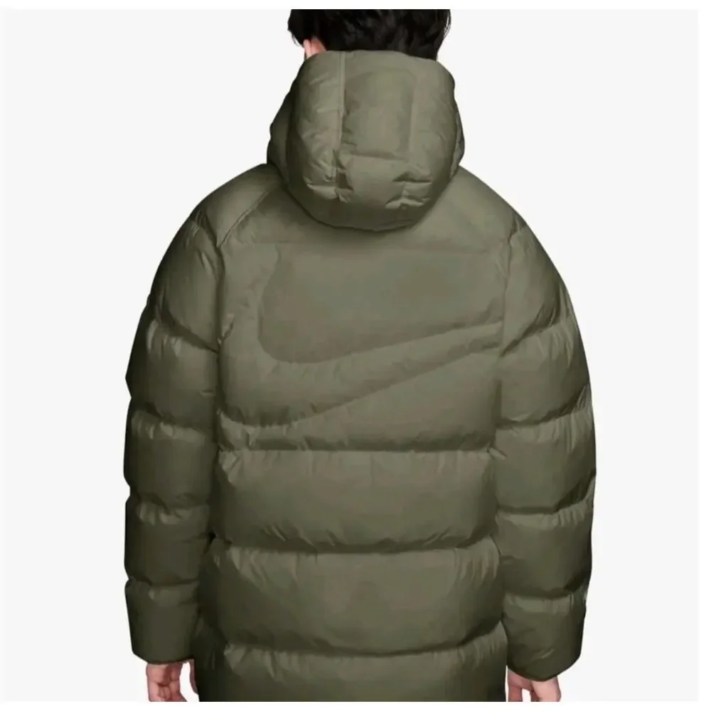 NIKE MEN'S 3XL THERMA FIT LOOSE PARKA OLIVE GREEN IH2377-222 NWT